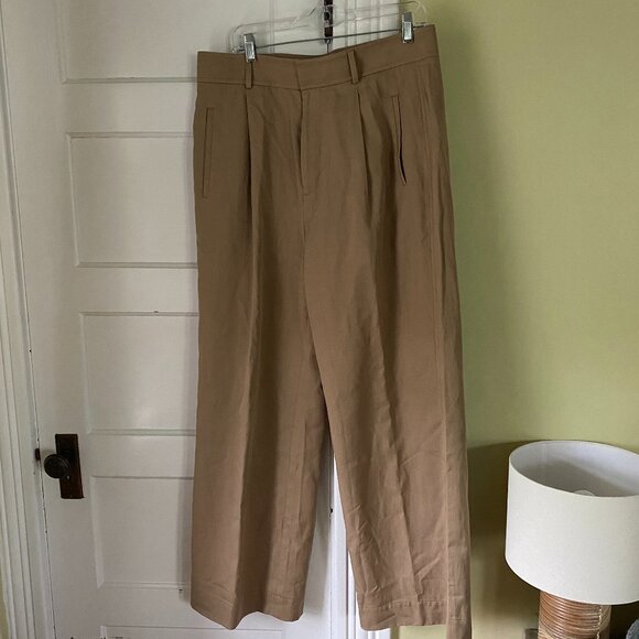 EVERLANE The Way-High® Drape Pant Size 14 Ash brown 30 inseam - Picture 3 of 5